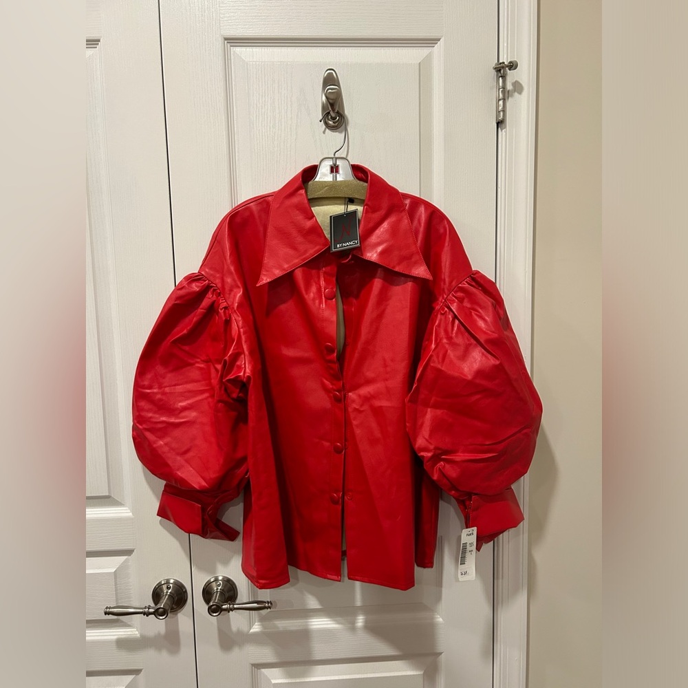 Faux leather jacket